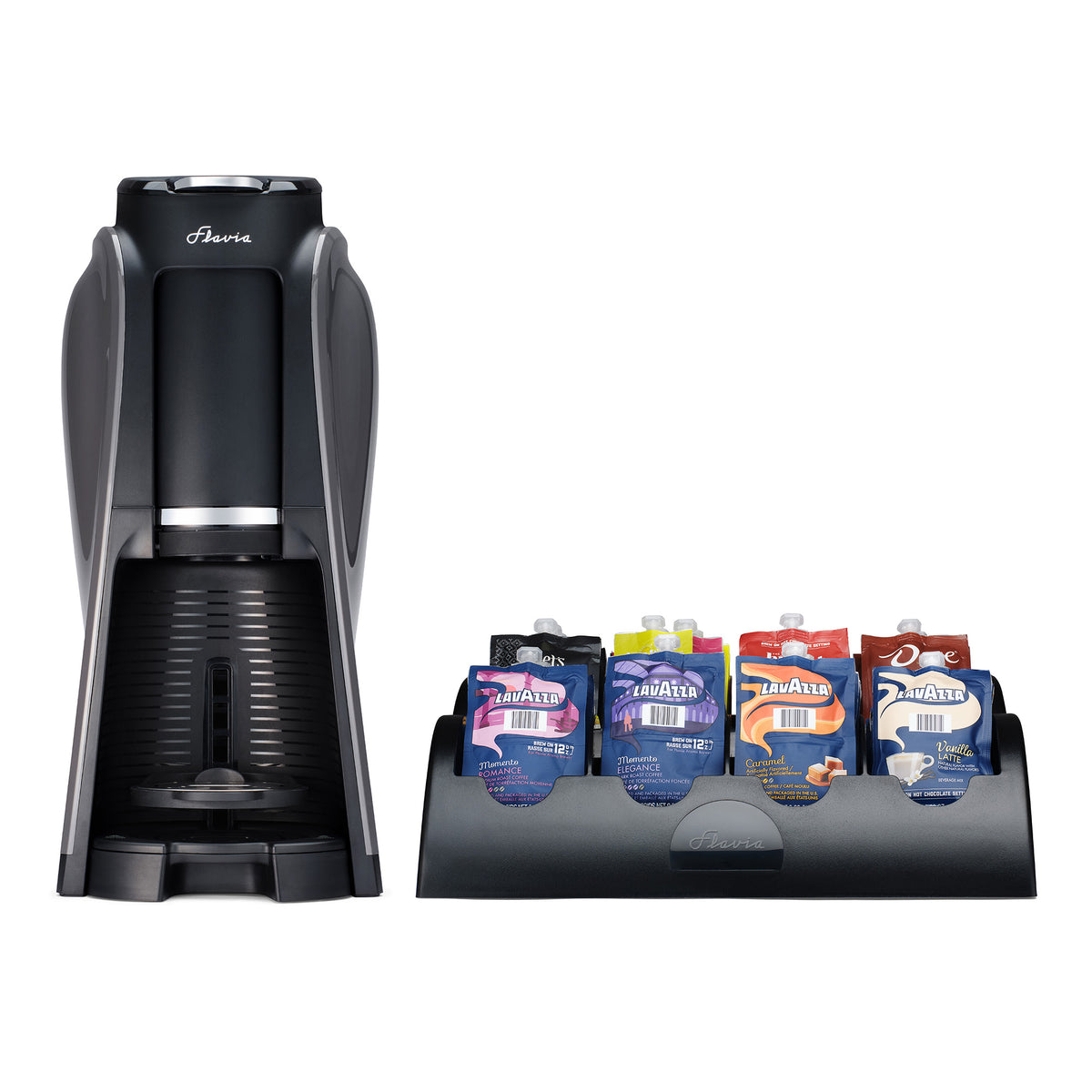 Flavia Aroma Brewer Bundle with 84 Freshpacks and 1 Merchandiser